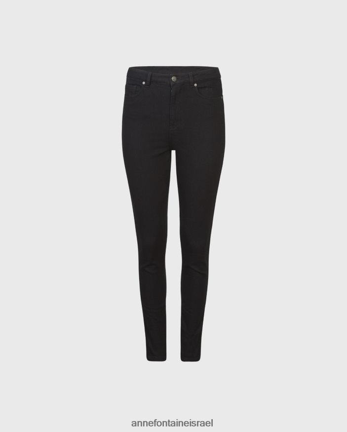 הַלבָּשָׁה Anne Fontaine ג'ינס אגדי ג'ינס קלאסי 5 כיסים סקיני ג'ינס שָׁחוֹר נשים DL8V8L329