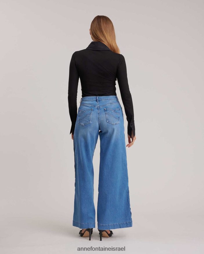 הַלבָּשָׁה Anne Fontaine חולצת ארמנטין חולצת כותנה עם שרוולים ארוכים שָׁחוֹר נשים DL8V8L232