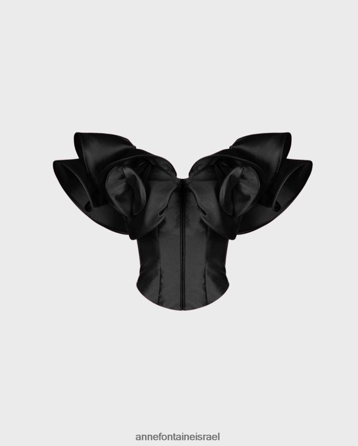 הַלבָּשָׁה Anne Fontaine מחוך מחוך אודה עם סלסולים מוגזמים שָׁחוֹר נשים DL8V8L253