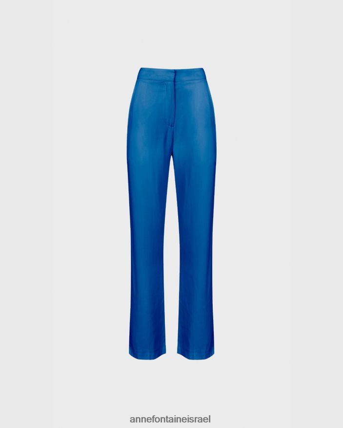 הַלבָּשָׁה Anne Fontaine מכנסיים רחבי קומה לוריה מכנסיים כְּחוֹל נשים DL8V8L322