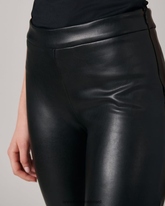 הַלבָּשָׁה Anne Fontaine חותלת פאנדי מעור מלאכותי עם רוכסן צד שָׁחוֹר נשים DL8V8L376