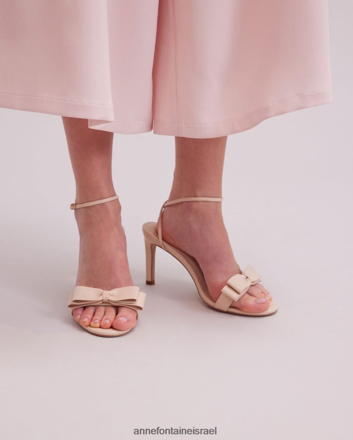 נעליים Anne Fontaine עקב גבוה מריה עם קשת בז' נשים DL8V8L41