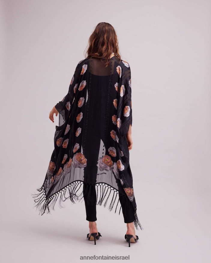 הַלבָּשָׁה Anne Fontaine קימונו קימונו מצויץ הדפס פרחוני נשים DL8V8L425