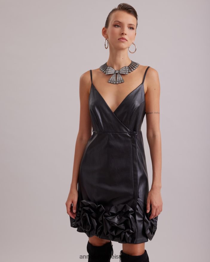 אביזרים Anne Fontaine צווארון ורליין מתכת אקדח עם קשת גדולה וקריסטלים משובצים מסוגנן נשים DL8V8L508