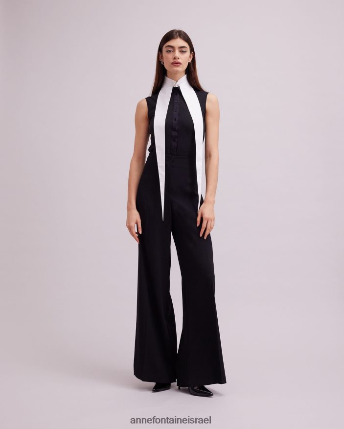 אביזרים Anne Fontaine צווארון ארקט צווארון פופלין כותנה גדול מדי לבן נשים DL8V8L513