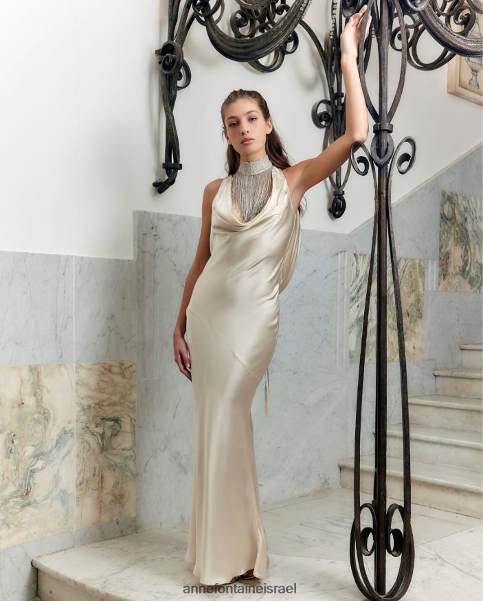 אביזרים Anne Fontaine צווארון טל עם חרוזים בהשראת קריסטל מסוגנן נשים DL8V8L523