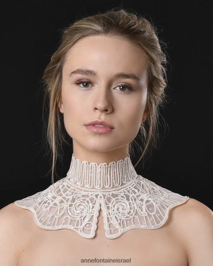 אביזרים Anne Fontaine צווארון טול צווארון צארינה עם פאייטים רקומים עם מוטיב ערבסק מסוגנן נשים DL8V8L524