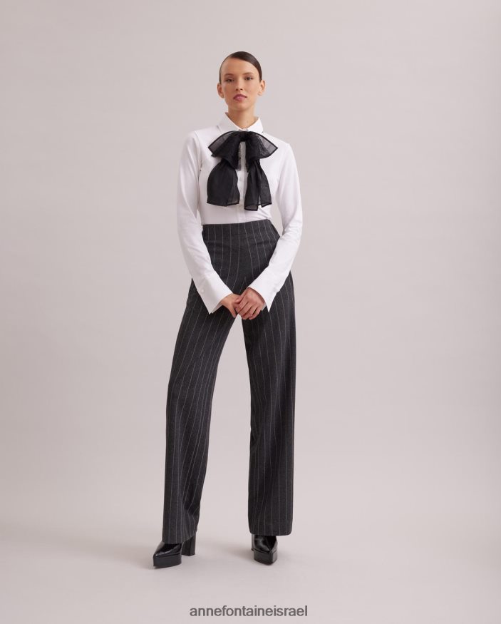 אביזרים Anne Fontaine צווארון קשירה בצורת פרפר של צווארון לינאטרה עם תחרה מסוגנן נשים DL8V8L531