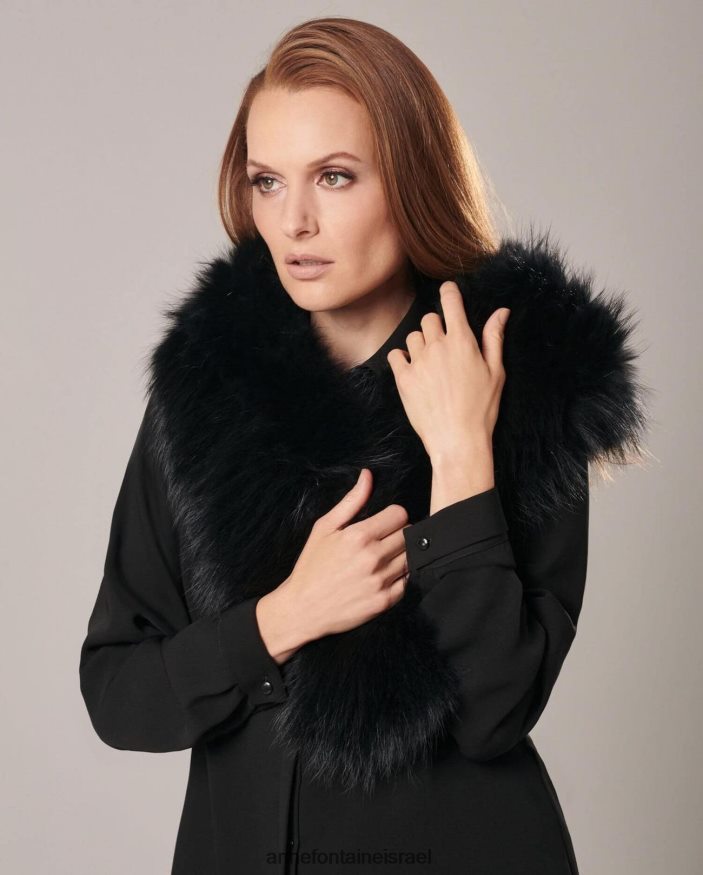 אביזרים Anne Fontaine צווארון פרווה בלייר שָׁחוֹר נשים DL8V8L538