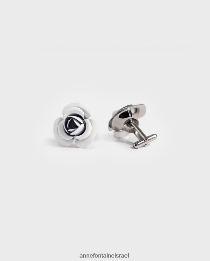 אביזרים Anne Fontaine חפתים ניסיים חפתים פרחוניים לבן נשים DL8V8L547