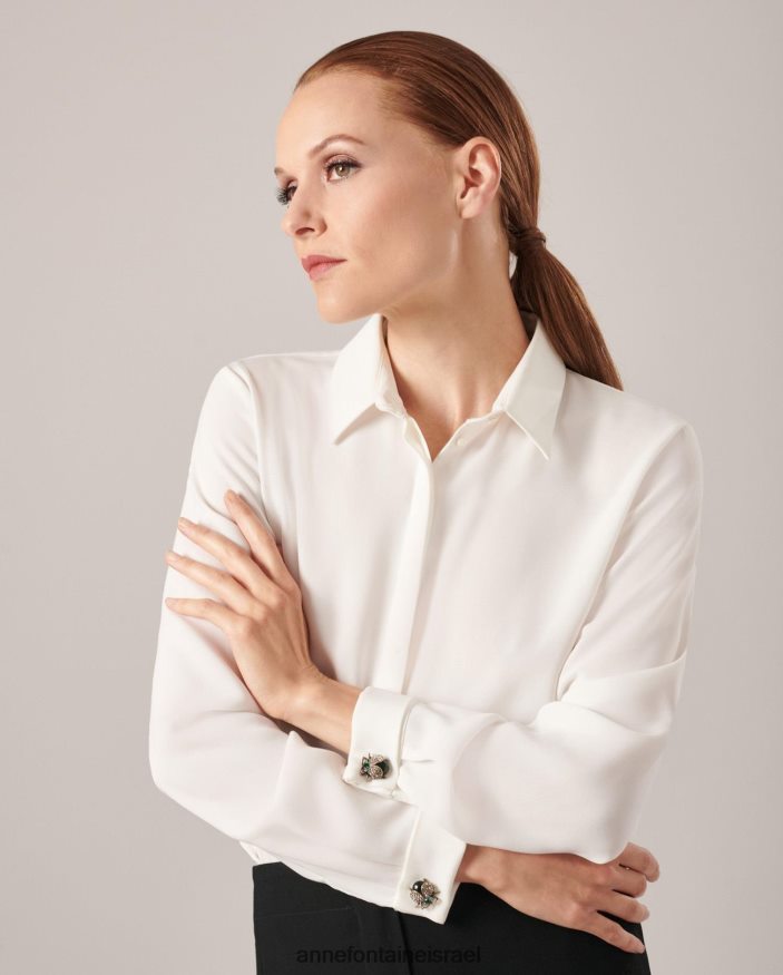 אביזרים Anne Fontaine חפתים ברנדי חפתים חרקים עם גבישי אמרלד מסוגנן נשים DL8V8L557