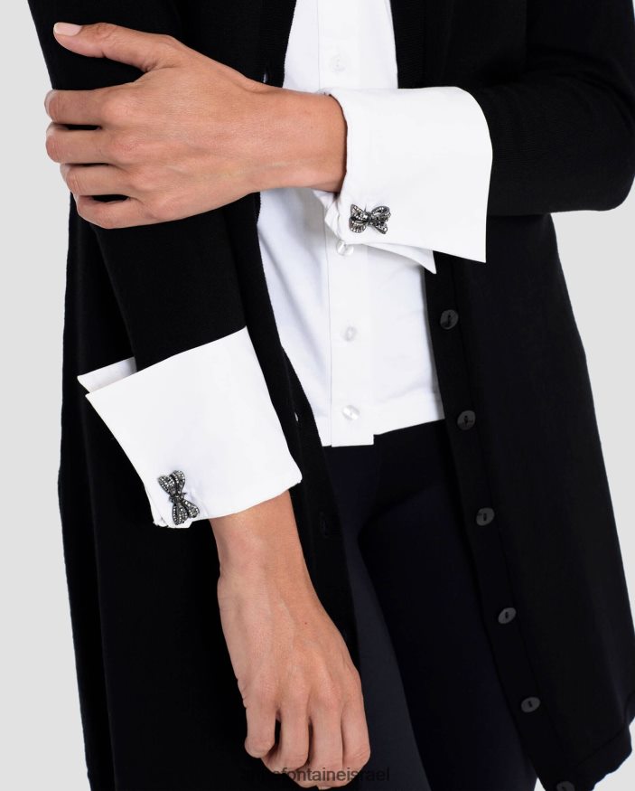 אביזרים Anne Fontaine חפתים אוזו חפתים בצורת קשת עם גימור מַתַכתִי נשים DL8V8L563