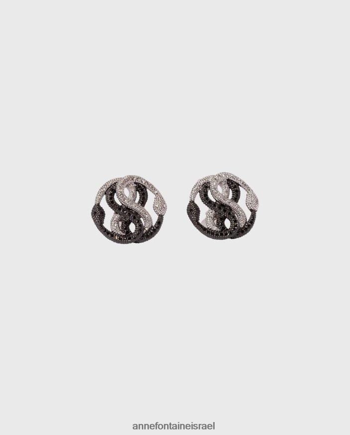 אביזרים Anne Fontaine חפתים נובי חפתים שזורים זה בזה כסף נשים DL8V8L565