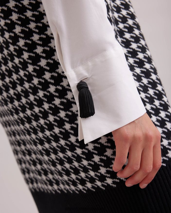 אביזרים Anne Fontaine חפתים של מרסל חפת שוליים עם בסיס מסוקס שָׁחוֹר נשים DL8V8L569