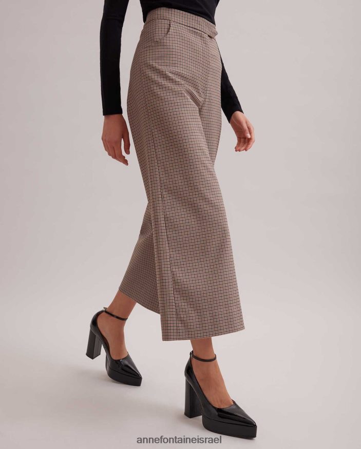 נעליים Anne Fontaine נעל עור לקט עקב אידיל עם עקב מוערם שָׁחוֹר נשים DL8V8L57