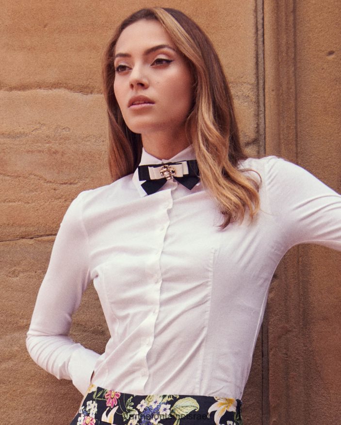 אביזרים Anne Fontaine סיכת אופמה בצורת קשת עם אבנים רכובות מסוגנן נשים DL8V8L593