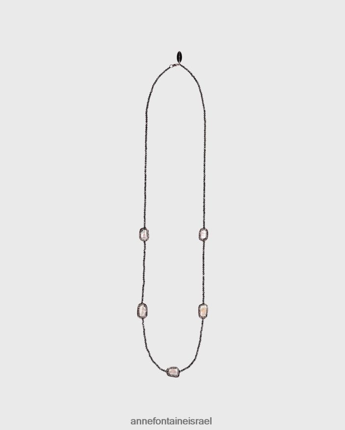 אביזרים Anne Fontaine שרשרת טסו שרשרת חרוזים עם פניני מים מתוקים כסף נשים DL8V8L598