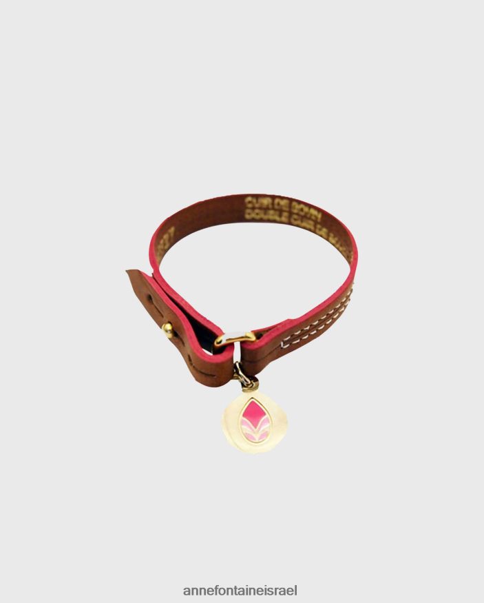 אביזרים Anne Fontaine בסיס צמיד בסיס צמיד עור ירוק נשים DL8V8L602