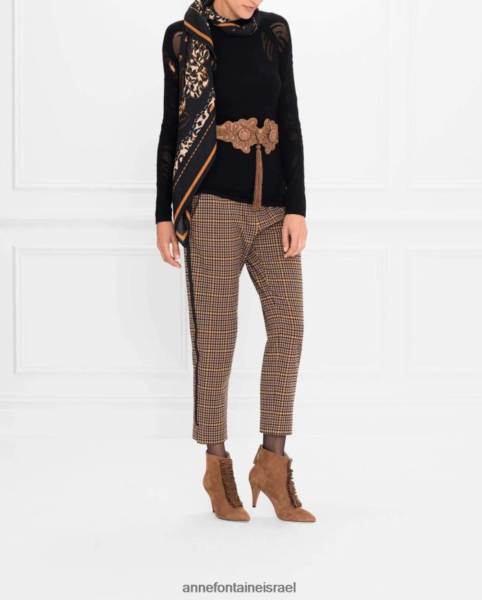 אביזרים Anne Fontaine אדריאן - צעיף אריה וצעיף בהדפס נמר פִּרחִי נשים DL8V8L614