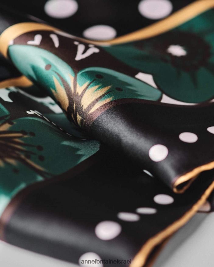 אביזרים Anne Fontaine צעיף טד צעיף משי מרובע פִּרחִי נשים DL8V8L615