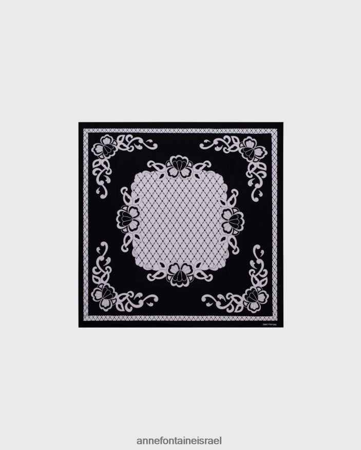 אביזרים Anne Fontaine צעיף אינספי צעיף דו-גוני מעוטר במוטיבים פִּרחִי נשים DL8V8L621