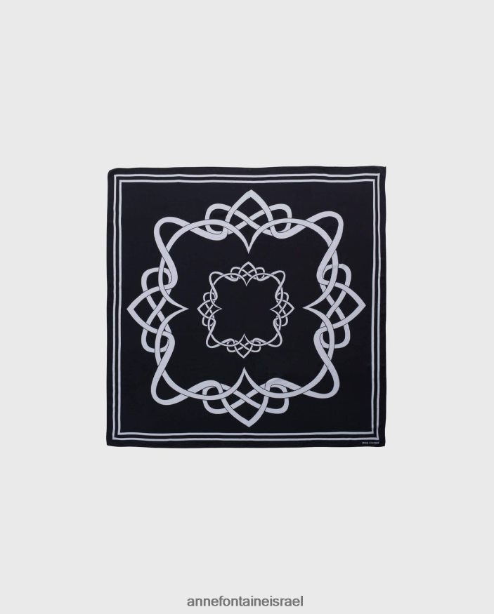 אביזרים Anne Fontaine צעיף גלנדה לבן שחור נשים DL8V8L623