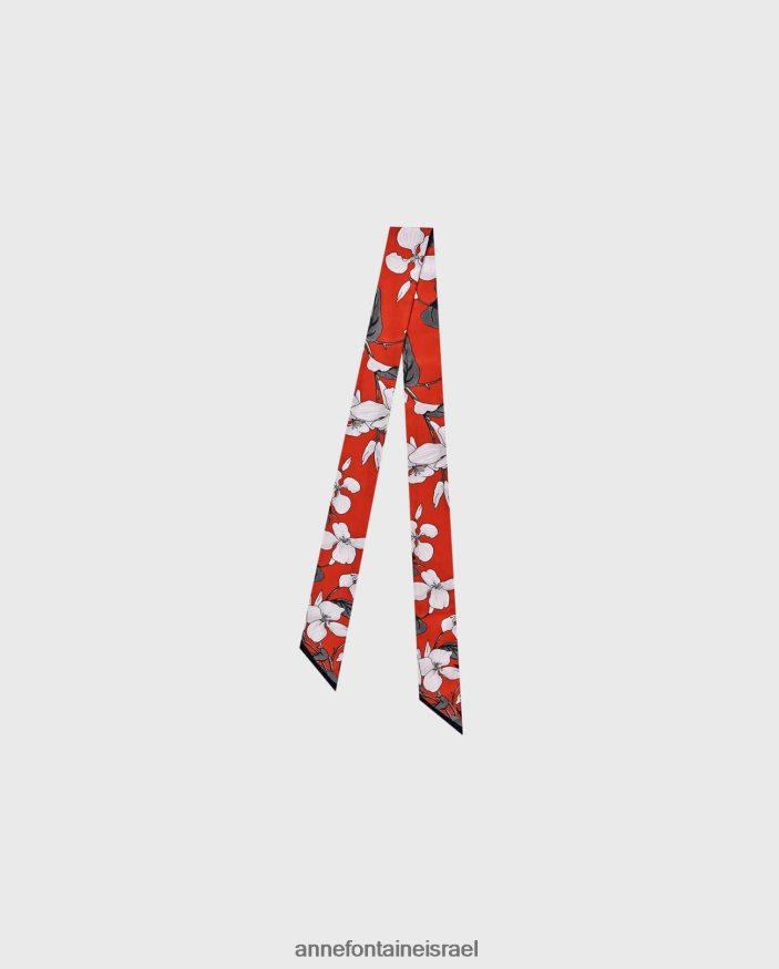 אביזרים Anne Fontaine צעיף טיילר עניבה צעיף משי אריג פִּרחִי נשים DL8V8L625