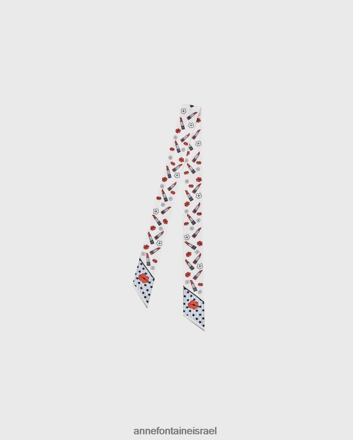 אביזרים Anne Fontaine צעיף עניבה משי מודפס צעיף אריג משי מסוגנן נשים DL8V8L627