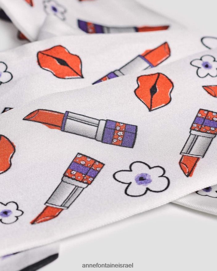 אביזרים Anne Fontaine צעיף עניבה משי מודפס צעיף אריג משי מסוגנן נשים DL8V8L627