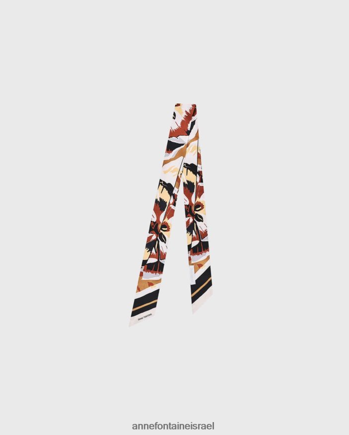 אביזרים Anne Fontaine צעיף טריי עניבה צעיף משי אריג פִּרחִי נשים DL8V8L630