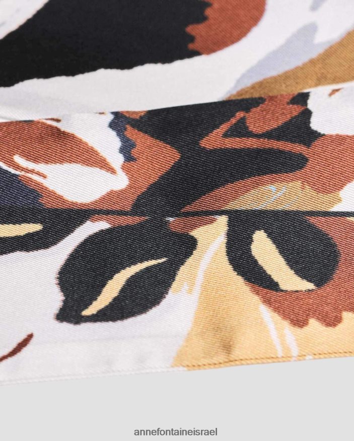 אביזרים Anne Fontaine צעיף טריי עניבה צעיף משי אריג פִּרחִי נשים DL8V8L630