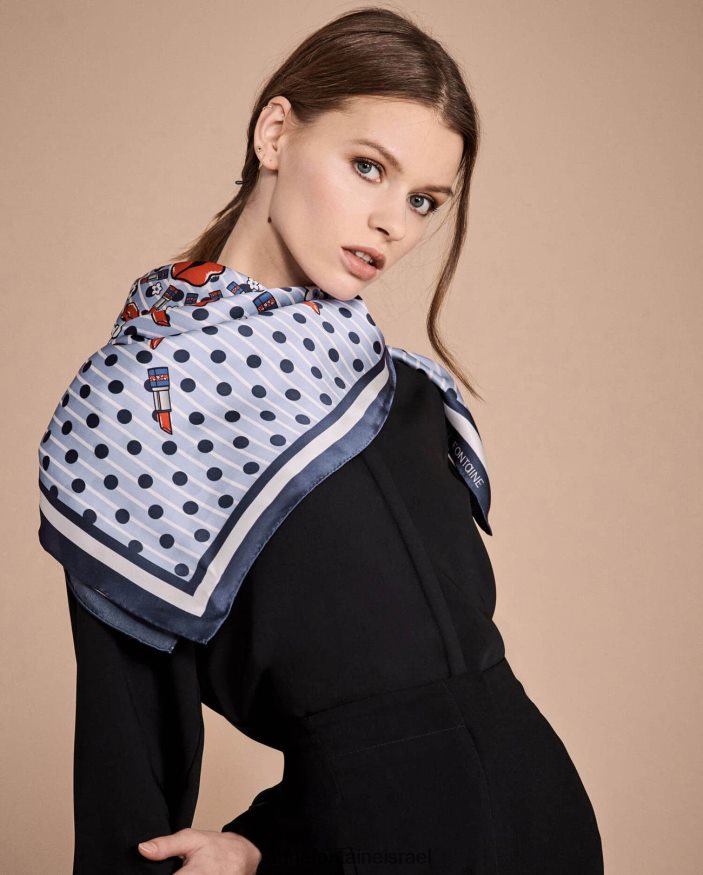 אביזרים Anne Fontaine צעיף טניה מרובע משי מודפס מסוגנן נשים DL8V8L637