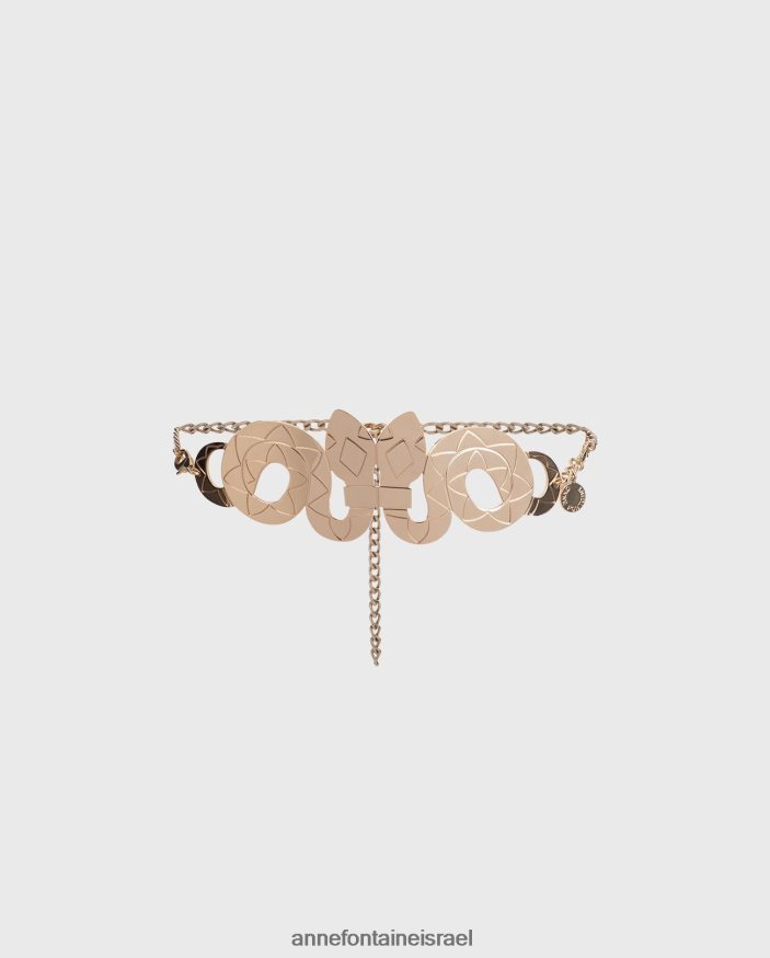 אביזרים Anne Fontaine חגורת ילד חגורת מתכת נחש זהב נשים DL8V8L653
