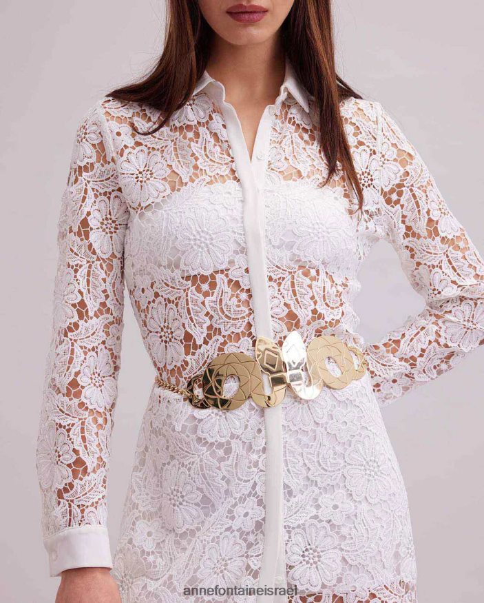 אביזרים Anne Fontaine חגורת ילד חגורת מתכת נחש זהב נשים DL8V8L653