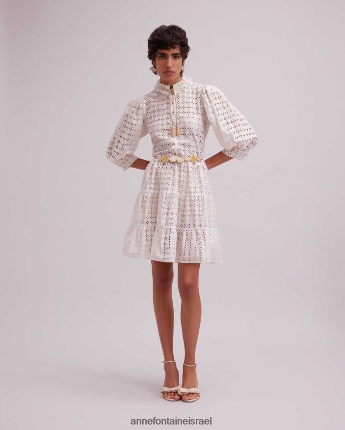 אביזרים Anne Fontaine חגורה ארוגה רוסלבה עם עיגולים גיאומטריים וצורות יהלומים טִבעִי נשים DL8V8L674