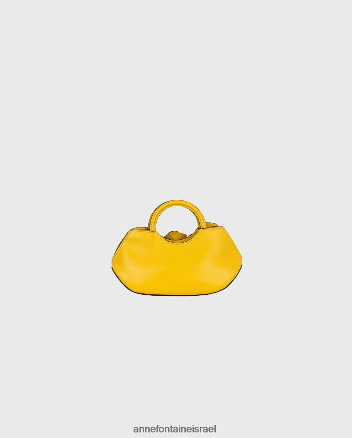 תיקים Anne Fontaine תיק יד מיני של סקרלט חתימת עור בעיצוב מימוזה פִּרחִי נשים DL8V8L685