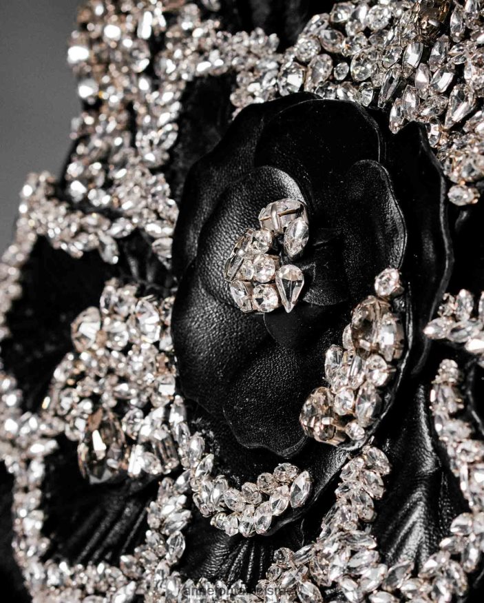 תיקים Anne Fontaine תיק יד סקרלט כוכב קריסטל עם קריסטלים פִּרחִי נשים DL8V8L697