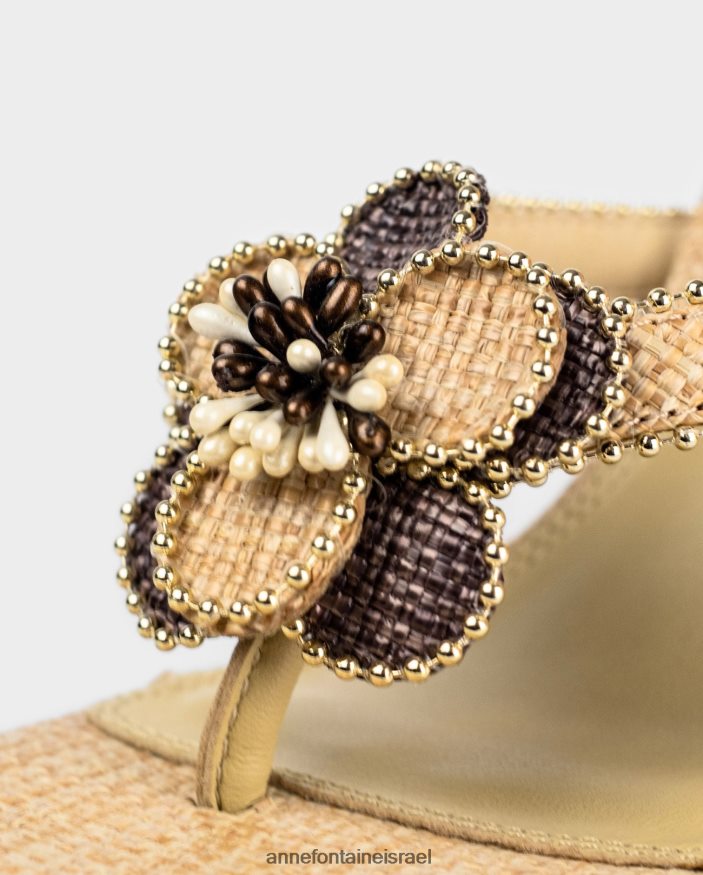 נעליים Anne Fontaine סנדל עקב חוטיני יוטה עקב anitz עם קליפס הניתנים להסרה זהב נשים DL8V8L24