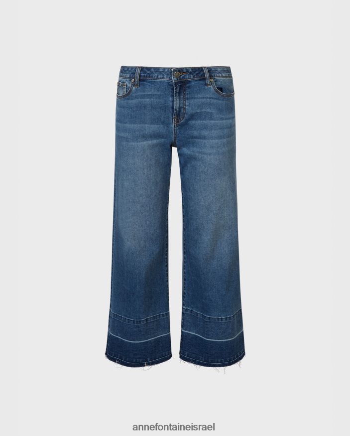 הַלבָּשָׁה Anne Fontaine ג'ינס baiona ג'ינס באורך קרסול ג'ינס רחב רגליים כביסה כהה נשים DL8V8L325