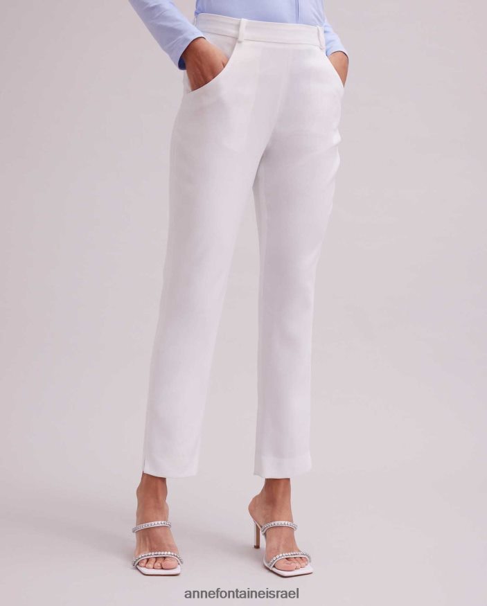 הַלבָּשָׁה Anne Fontaine מכנס cerise קל משקל, מכנס עד הקרסול לבן נשים DL8V8L331