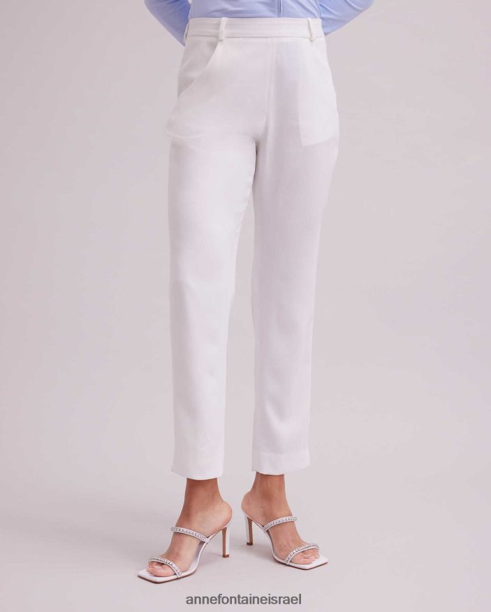 הַלבָּשָׁה Anne Fontaine מכנס cerise קל משקל, מכנס עד הקרסול לבן נשים DL8V8L331