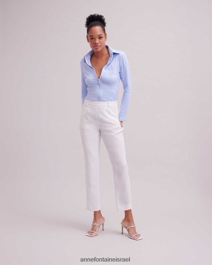 הַלבָּשָׁה Anne Fontaine מכנס cerise קל משקל, מכנס עד הקרסול לבן נשים DL8V8L331