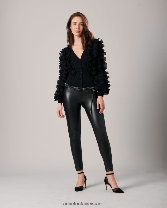 הַלבָּשָׁה Anne Fontaine קרדיגן ciline עם שרוולים ארוכים שָׁחוֹר נשים DL8V8L482