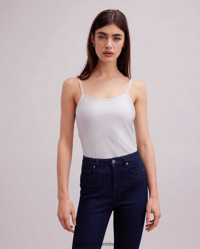 הַלבָּשָׁה Anne Fontaine קמזול של cintia רצועה דקה אפור כסוף נשים DL8V8L298