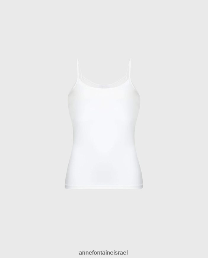 הַלבָּשָׁה Anne Fontaine cintia camisole camisole tactel camisole עם רצועות דקות לבן נשים DL8V8L299