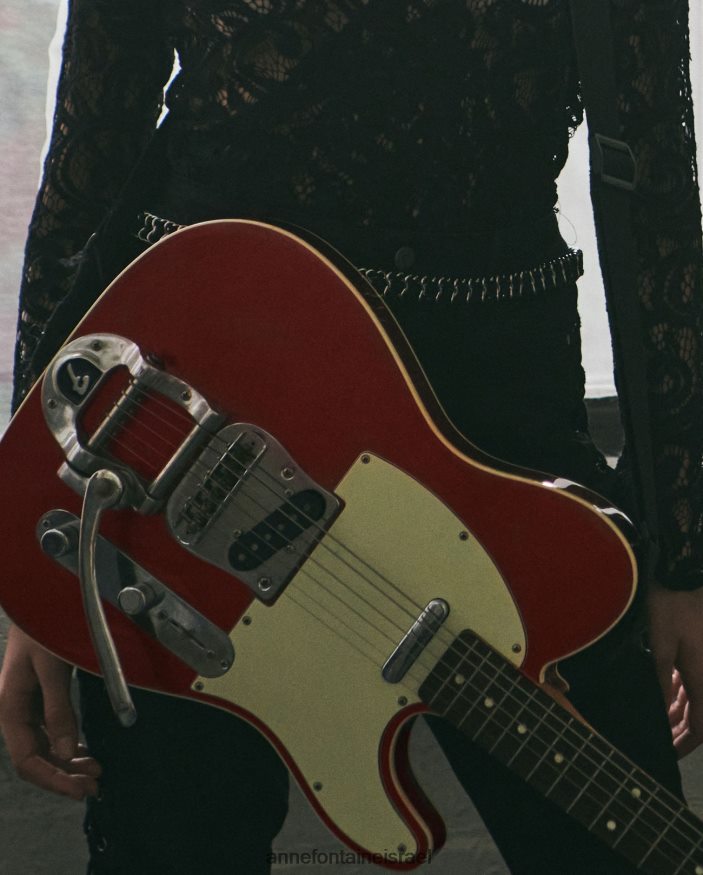 אביזרים Anne Fontaine חגורת שרשרת חגורת fallon עם עור שזור שָׁחוֹר נשים DL8V8L670