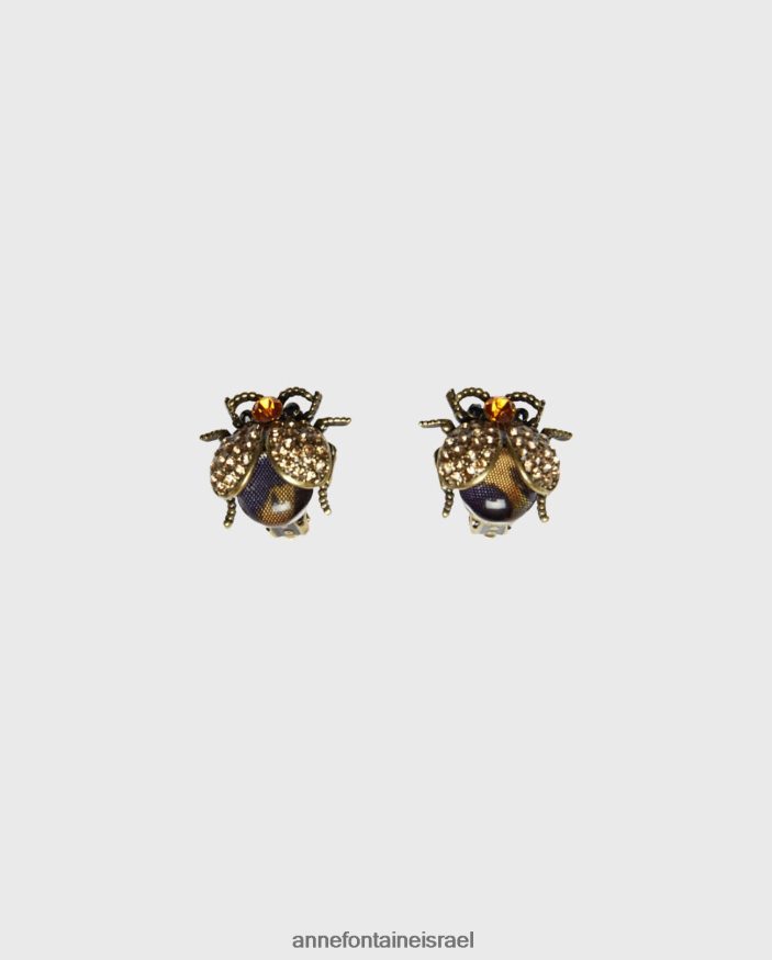 אביזרים Anne Fontaine עגילי genna בהדפס נמר ועגילי פרת משה רבנו קריסטל מסוגנן נשים DL8V8L589