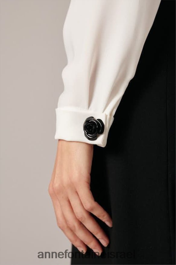 אביזרים Anne Fontaine חפתים neissi וחפתים פרחוניים זהב שחור נשים DL8V8L548