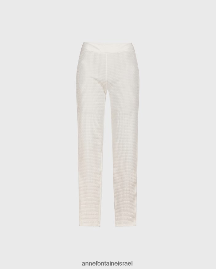 הַלבָּשָׁה Anne Fontaine מכנס nilo moon מילאנו חותלות וסריגת אקארד לבן נשים DL8V8L394