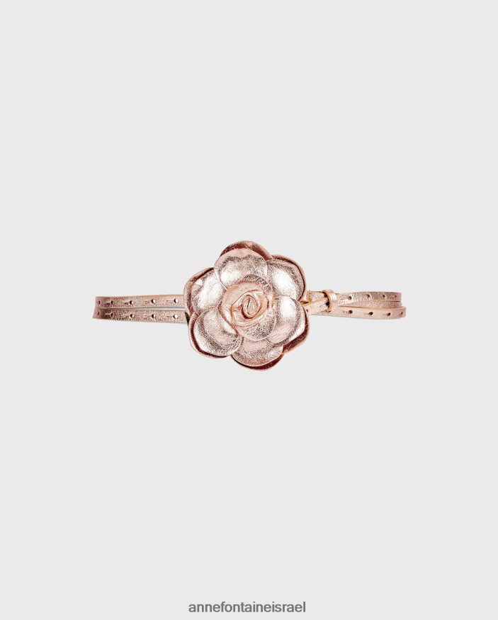 אביזרים Anne Fontaine חגורת tilana חגורה מתכתית עם ורד בעל מרקם גדול זהב נשים DL8V8L652